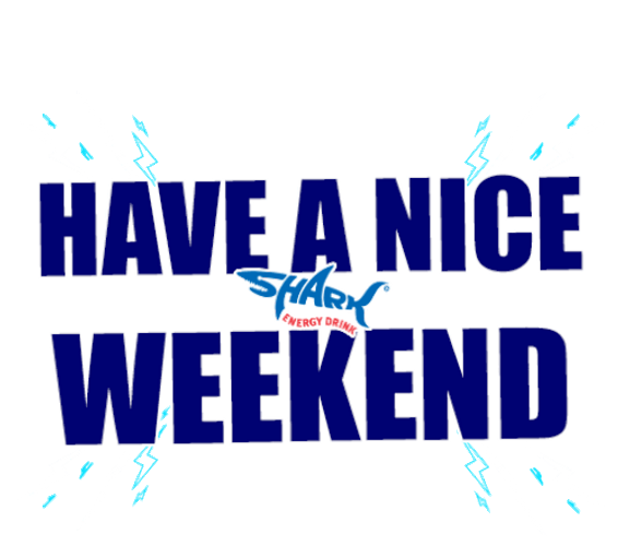 Have A Nice Weekend Shark Water Splash Electric GIF