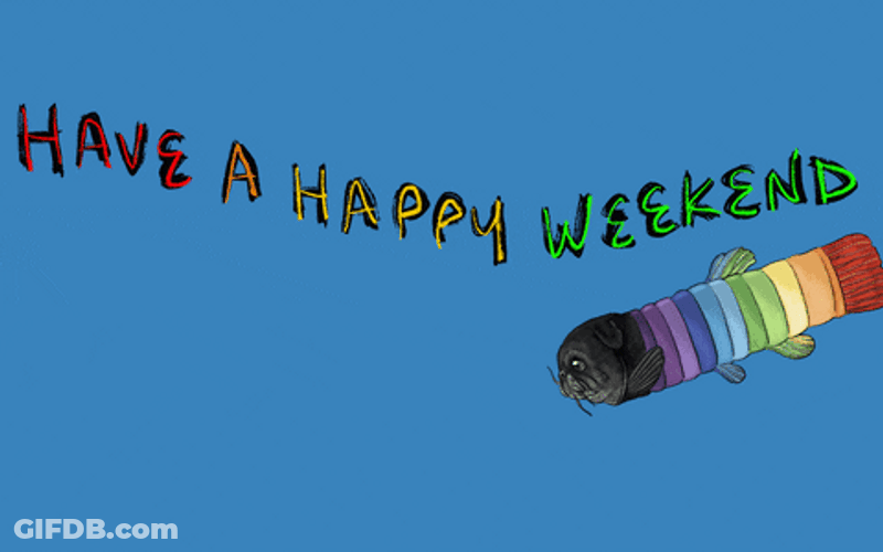 Have A Nice Weekend Under The Sea Greeting GIF