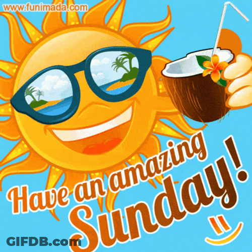 Have An Amazing Sunday Summer Coconut Juice GIF