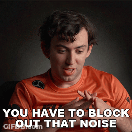 Have To Block Out That Noise GIF