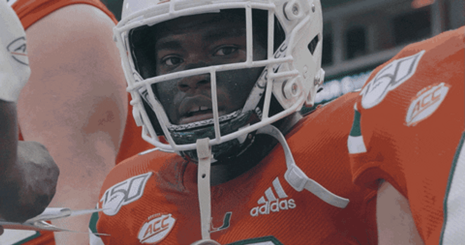 Hawaii Rock Hand Sign Football Player GIF