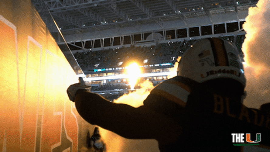 Hawaii Smokey Football Entrance GIF