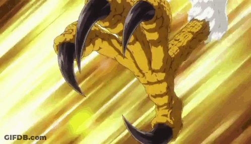 Hawk Claws Sharp Against Yellow Background GIF