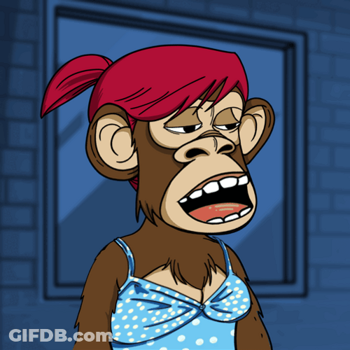 Hawk Tuah Cartoon Monkey Cool Shades Meme GIF