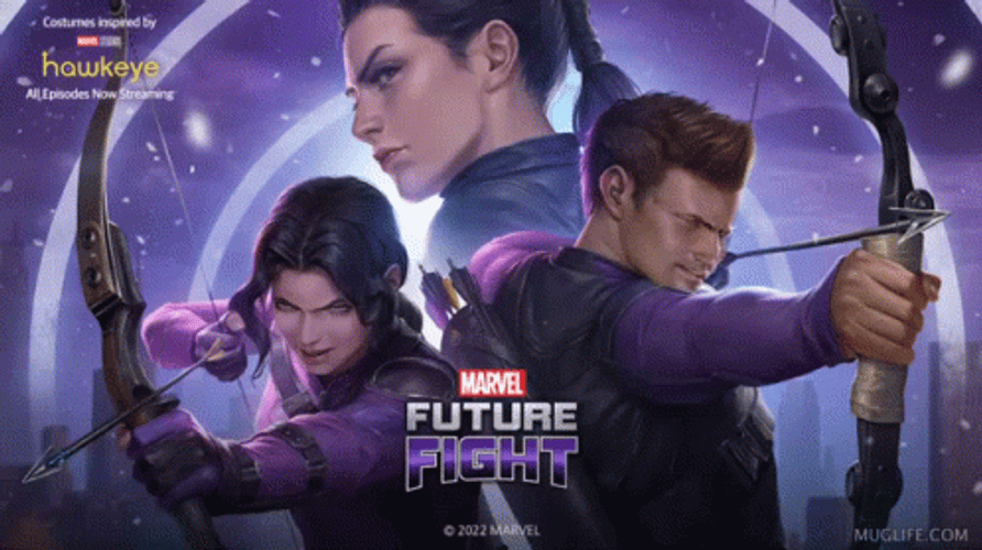 Hawkeye And The Marvels Show Illustration GIF