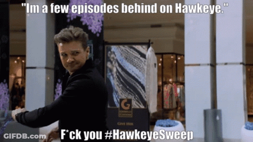 Hawkeye Clint Barton Fighting Enemy GIF