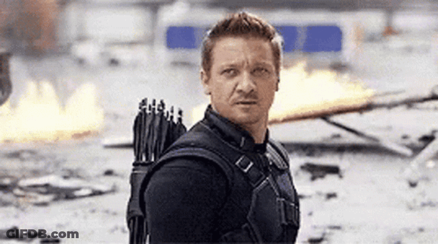 Hawkeye Clint Barton Made You Look GIF
