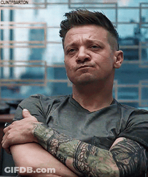 Hawkeye Doubtful Marvels Avengers GIF