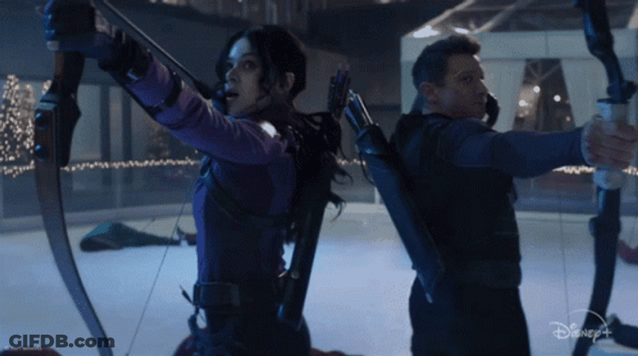 Hawkeye Kate Bishop Bow And Quiver GIF