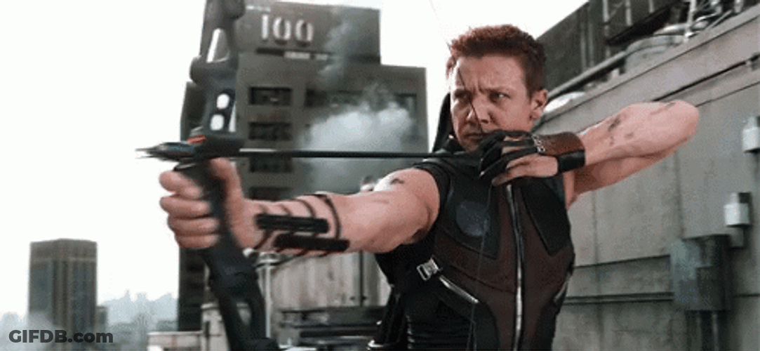 Hawkeye Laser Bow Moving Target GIF