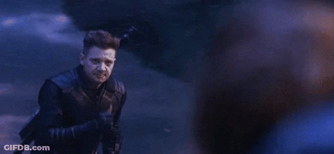 Hawkeye Slow Motion Run GIF