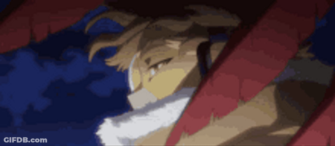 Hawks Hero Academia Looking Around GIF