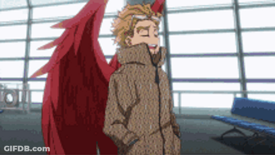 Hawks Hero Academia Peace Pose GIF