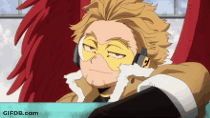 Hawks Hero Academia Talking Handsomely GIF