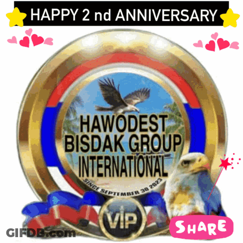 Hawodest Bisdak Group International Eagle Logo GIF