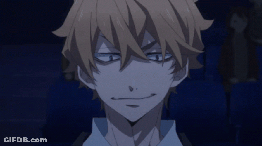 Hayato Sasugai Evil Grin GIF