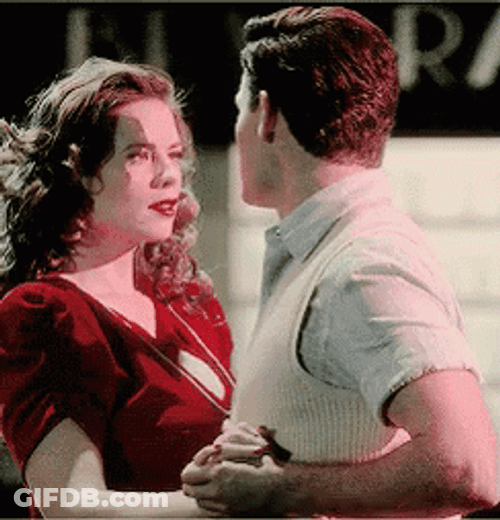 Hayley Atwell And Guy Kiss GIF