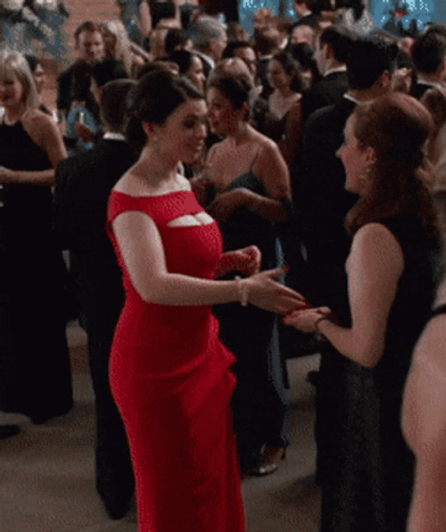Hayley Atwell Red Dress GIF
