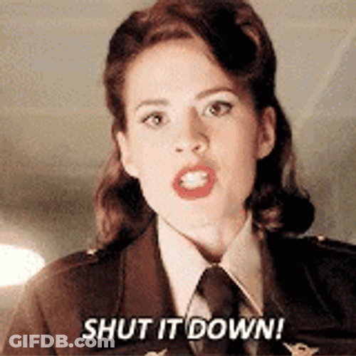 Hayley Atwell Shut It Down GIF