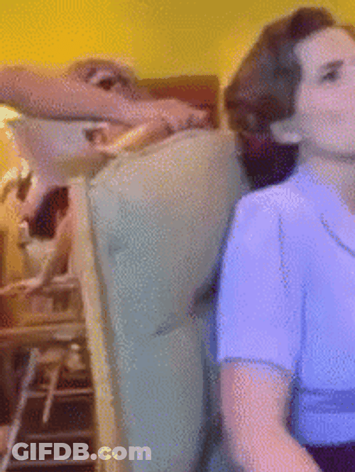 Hayley Atwell Thrown Off Chair GIF