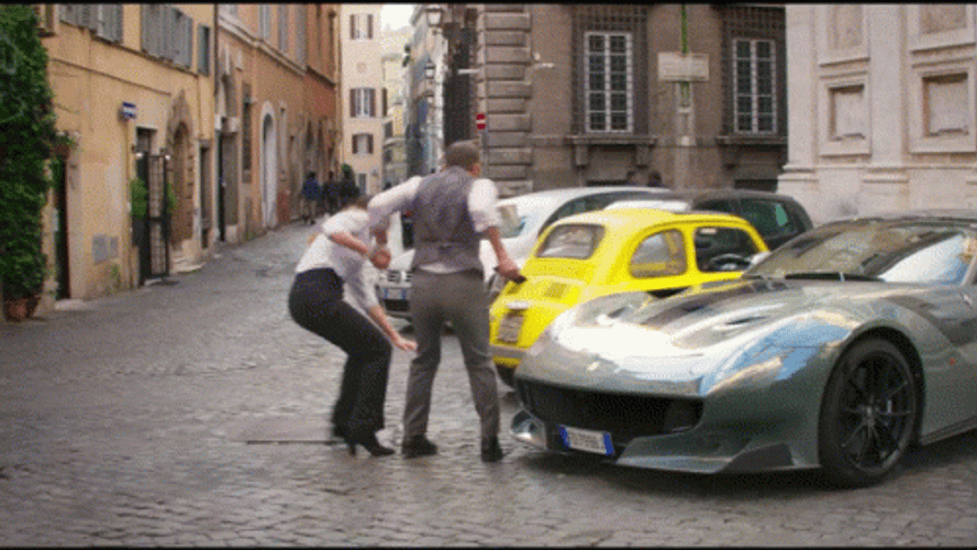 Hayley Atwell Tom Cruise High Speed Drive GIF