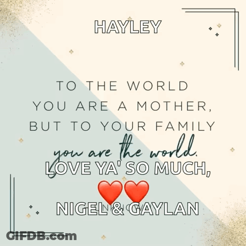 Hayley Greeting Card Love You GIF