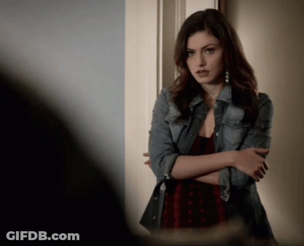 Hayley Marshall Angry Stare GIF