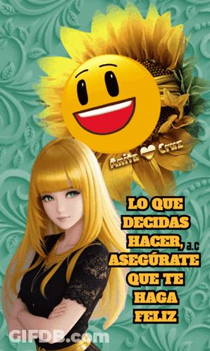 Haz Todo Lo Que Te Haga Feliz Poster GIF