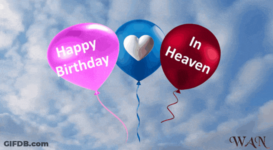 Hb In Heaven Happy Heavenly Birthday GIF