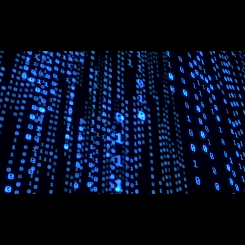 HD Blue Matrix Coding GIF