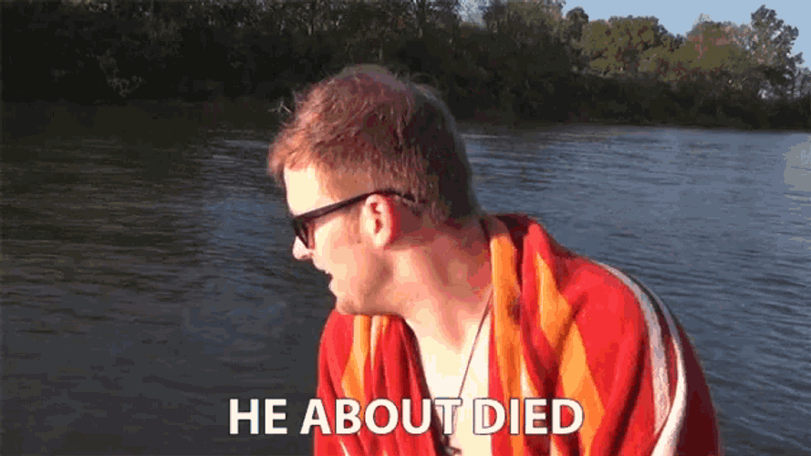 He About Died Explaining GIF