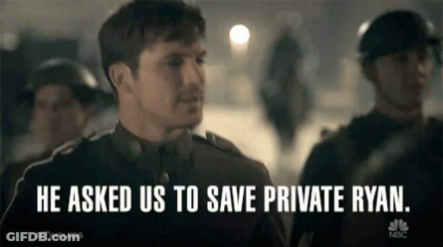 He Asked Us Saving Private Ryan GIF