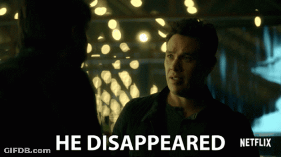 He Disappear Meme GIF