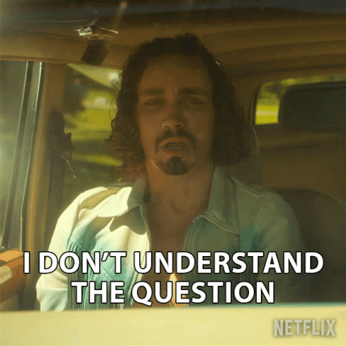 He Don't Understand The Question GIF