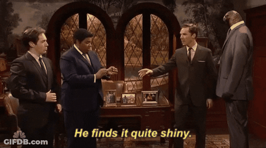 He Finds It Quite Glazing Shiny GIF