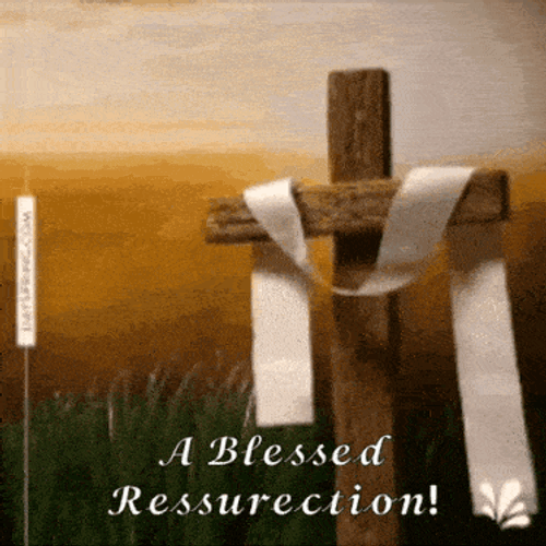 He Has Risen Happy Easter GIF