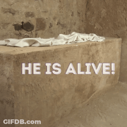 He Is Risen Bible Verse GIF