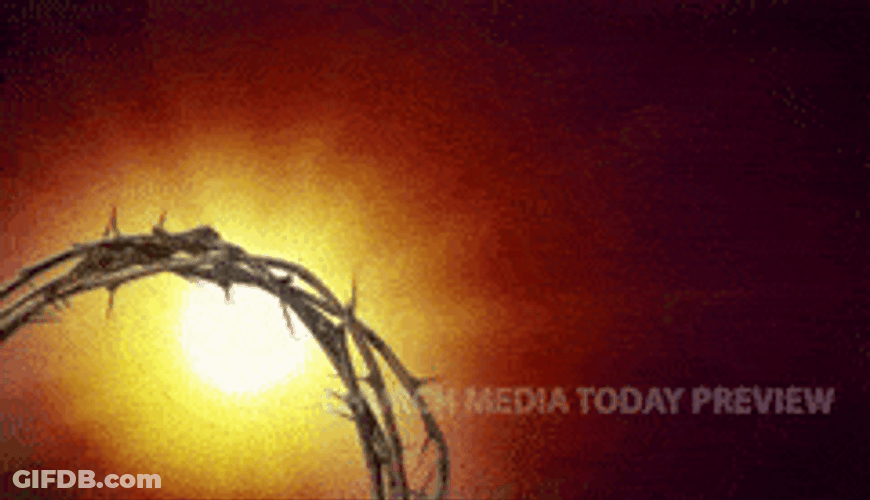 He Is Risen Crown Thorn GIF