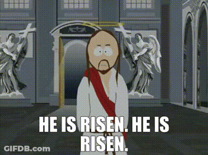 He Is Risen Jesus Walking GIF
