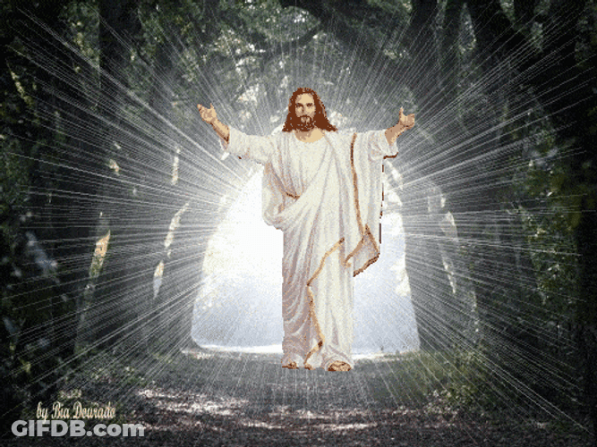 He Is Risen Shine Effect GIF