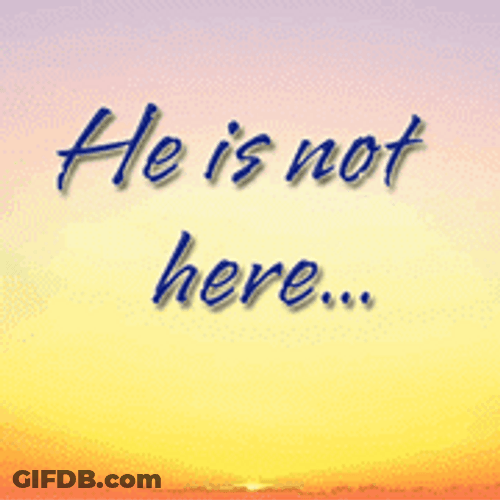 He Is Risen Sunset Background GIF