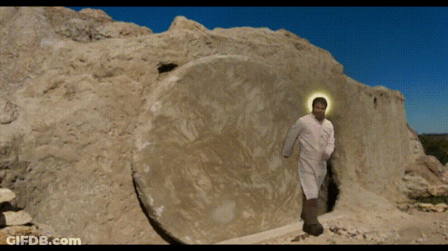 He Is Risen Tired Man GIF