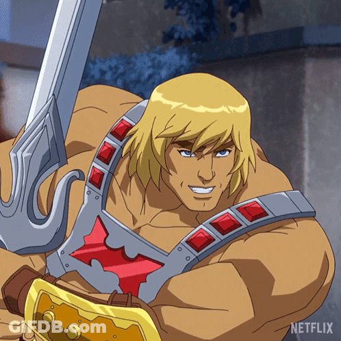 He-Man Holding Sword GIF