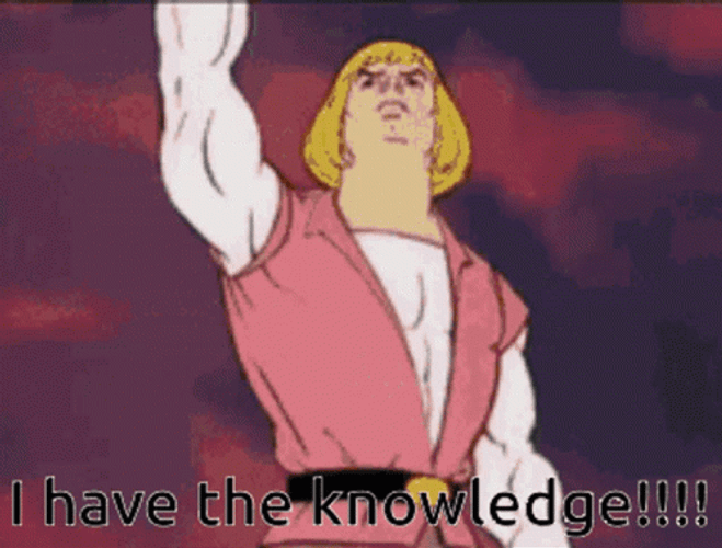 He Man I Have The Power Knowledge GIF