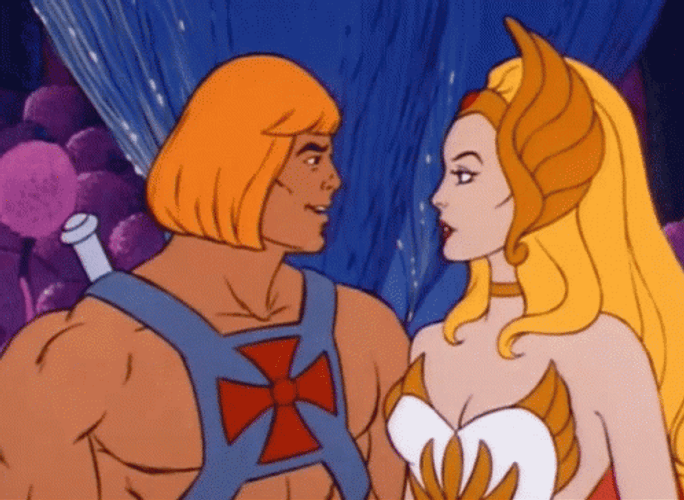 He Man She Ra Hug GIF
