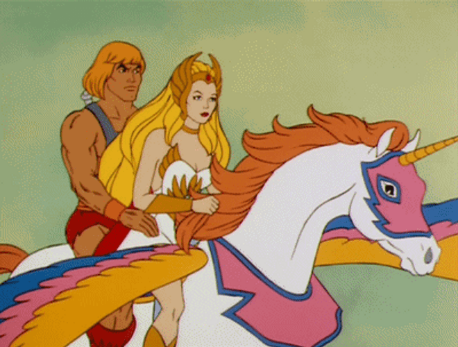 He Man She Ra Unicorn GIF