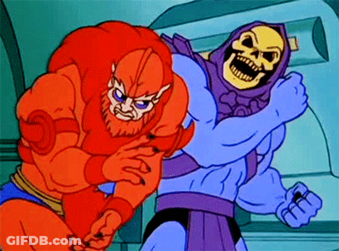 He Man Skeletor Beat It GIF