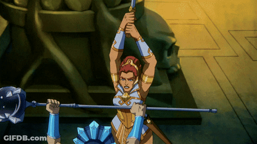 He Man Teela Fight GIF