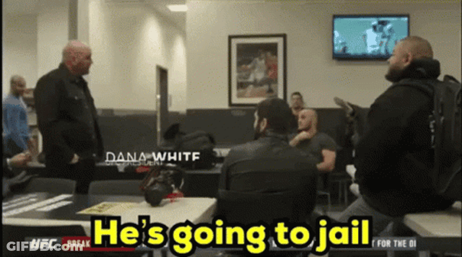 He's Going To Jail Dana White GIF