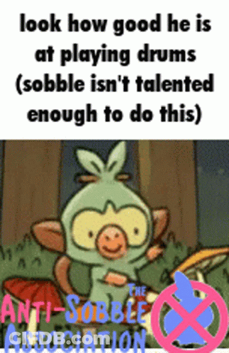 He's Good At Drums Sobble Not Talented GIF